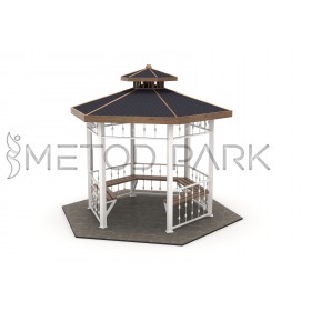 40 K Metal Hexagonal Decorative Gazebo